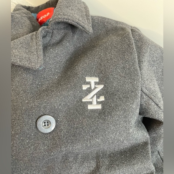 Izod Boy’s Size 14/16 Pea Coat Black - Picture 4 of 9